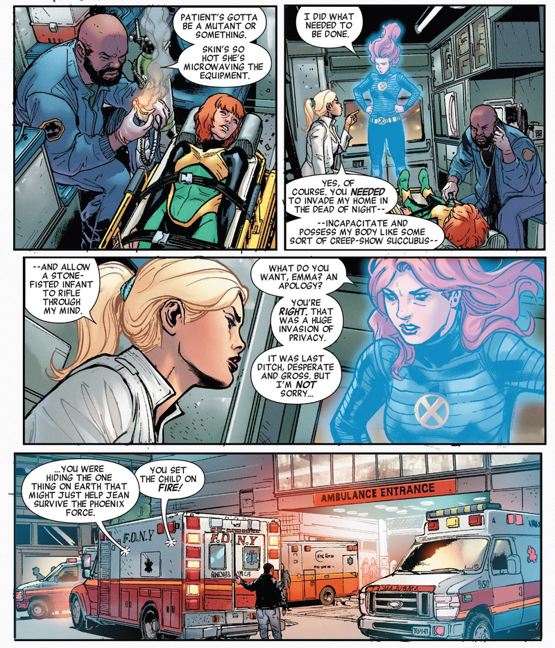 Illustration for article titled Jean Grey's Phoenix Force Finally Makes Its Return in the Most Melodramatic Way